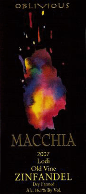 Macchia 2007 Oblivious Zinfandel